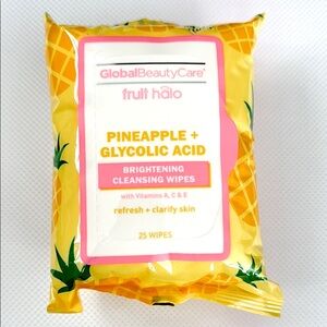 Global Beauty Care Pineapple Brightening Cleansing Wipes with Vitamins A C E